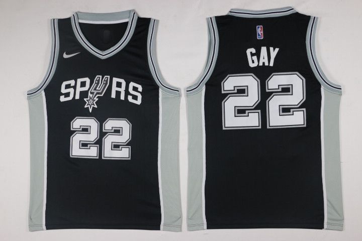 Men San Antonio Spurs 22 Gay Black Game Nike NBA Jerseys